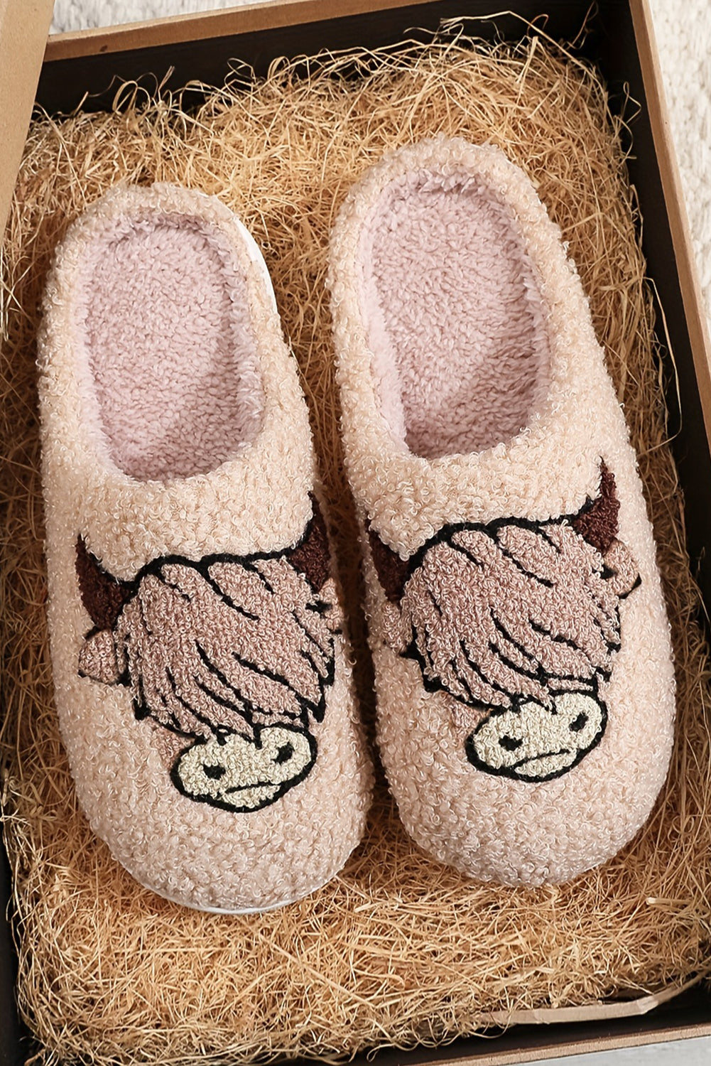 Cozy Cow Plush Slippers