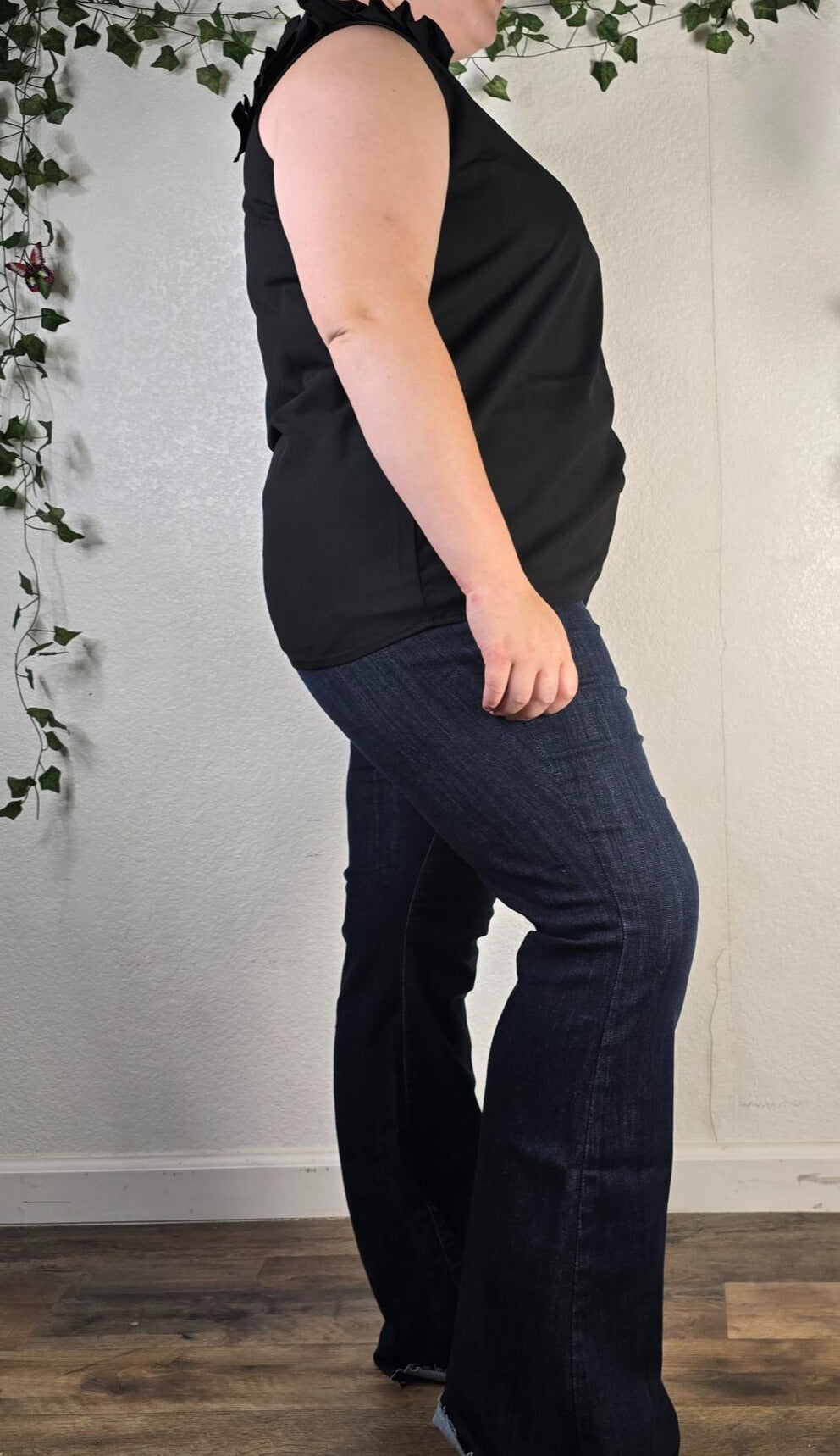 JUDY BLUE HIGH WAIST RAW HEM FLARE