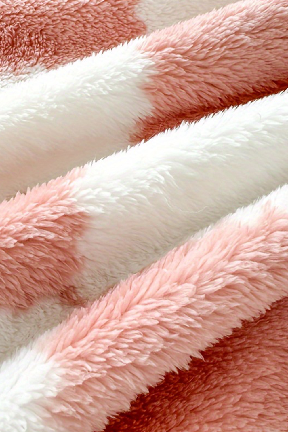Pink Checkered Plush Blanket