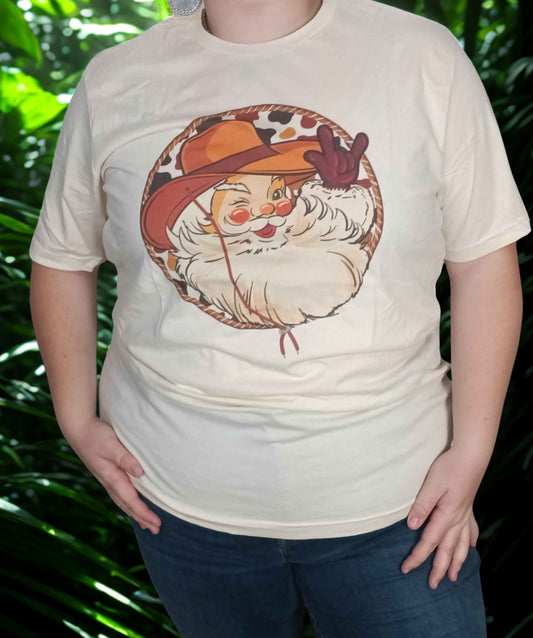 Cowboy Santa Tee