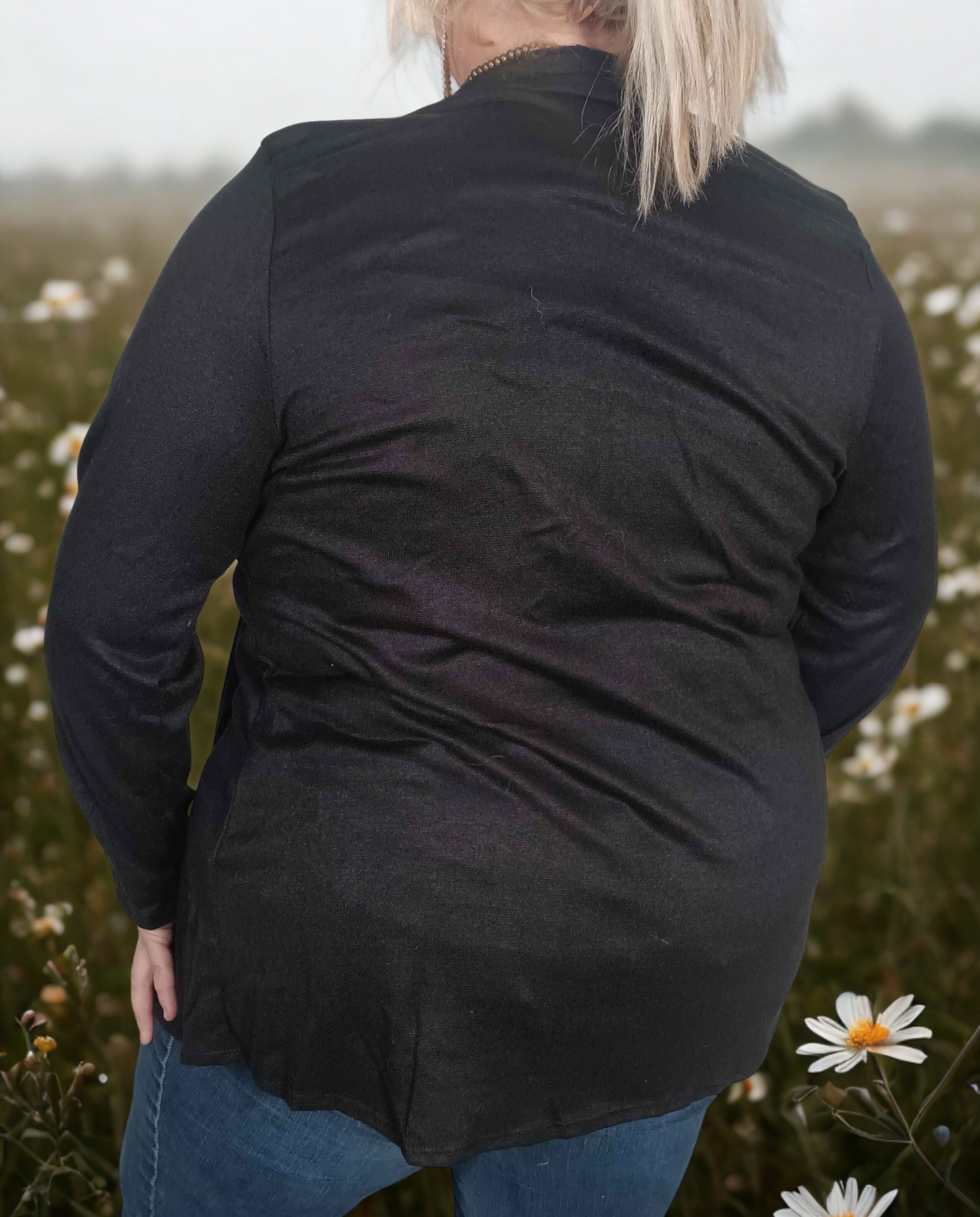 Hacci Black Cardigan